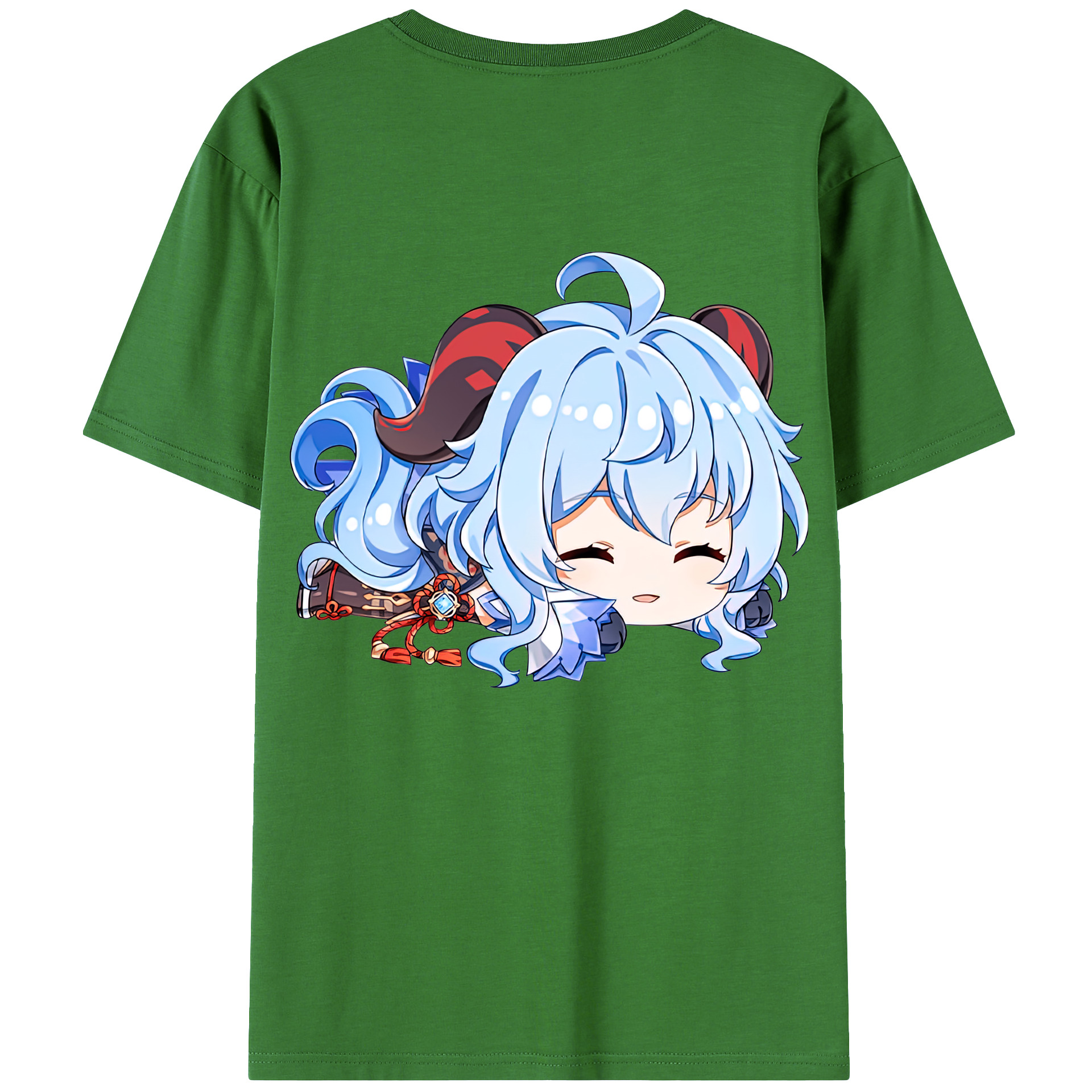 げんし神 甘雨 かんう genshin Ganyu レディース半袖Tシャツ(バックプリント)